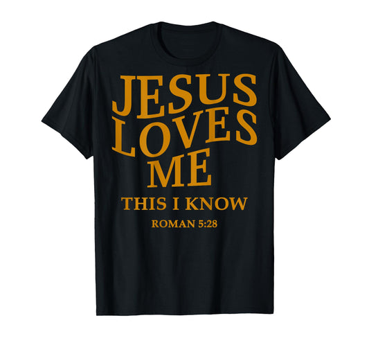 Toddler Girl Jesus Loves Me This I Know Christian God Son T-Shirt