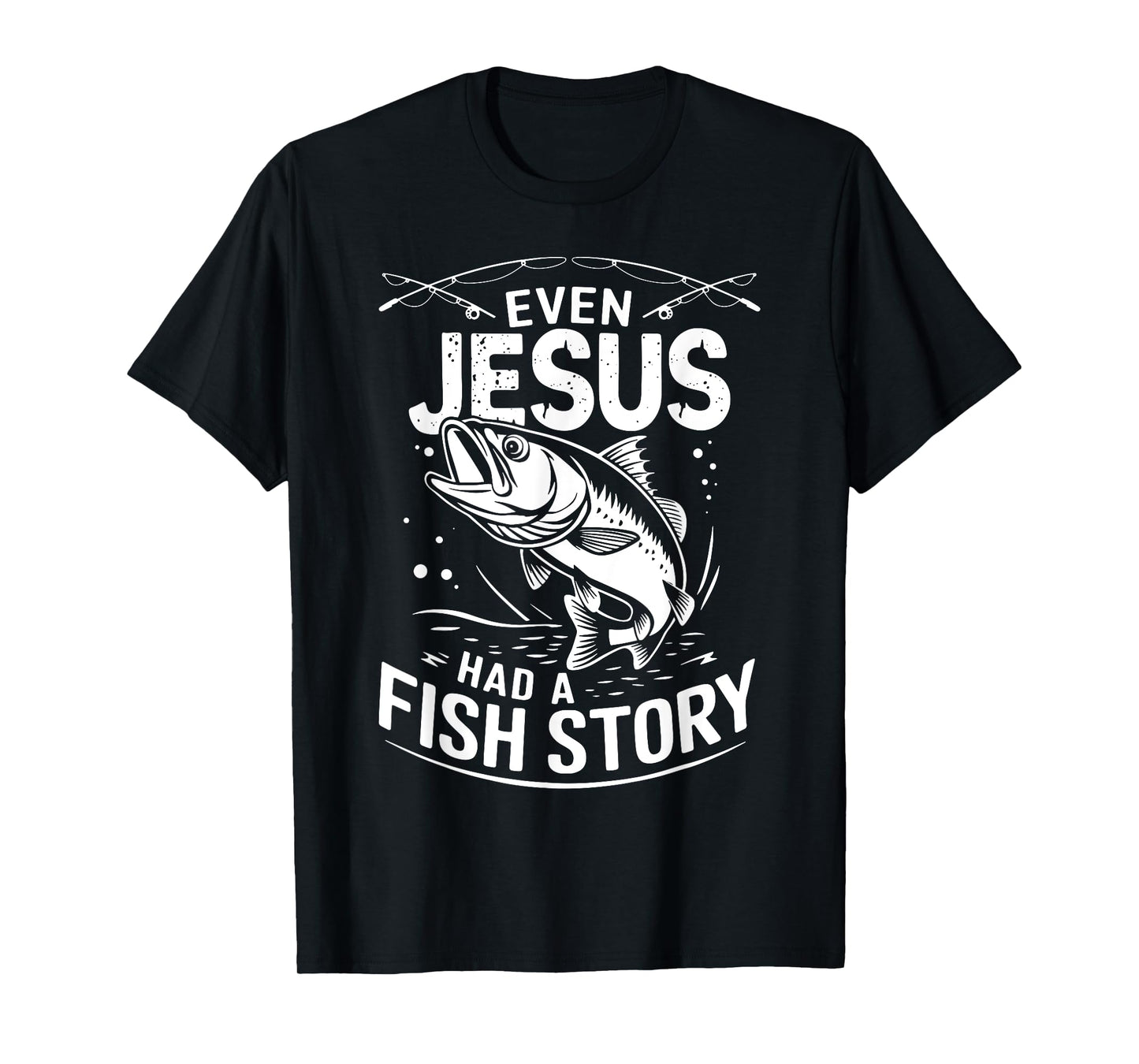 Funny Bass Fishing For Boys Men Dad Grandpa Fisherman T-Shirt