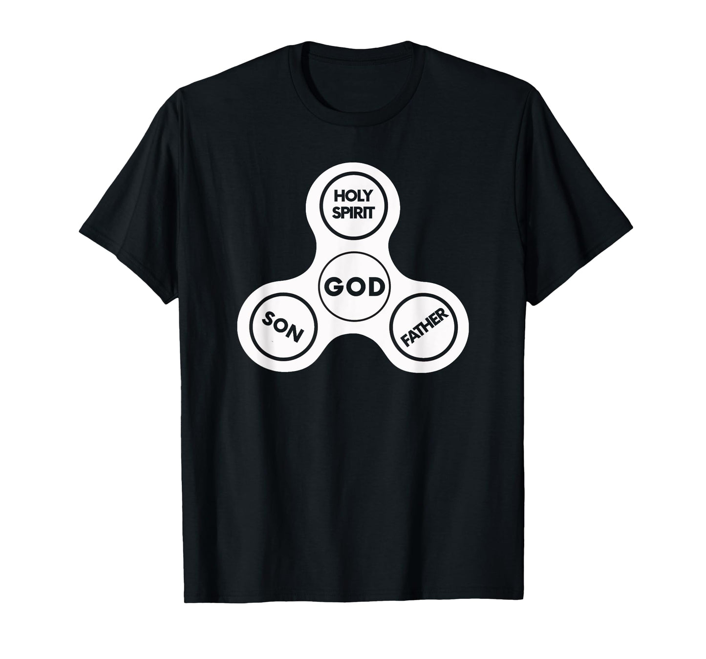 HOLY TRINITY Christian Fun Fidget Spinner God Bible T-Shirt T-Shirt