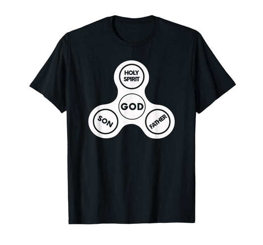 HOLY TRINITY Christian Fun Fidget Spinner God Bible T-Shirt T-Shirt