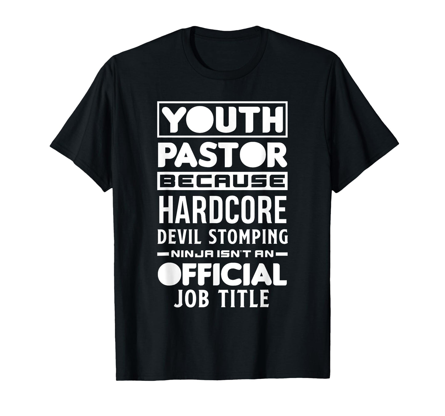 Youth Pastor Because Devil Stomping Ninja Funny Youth Pastor T-Shirt