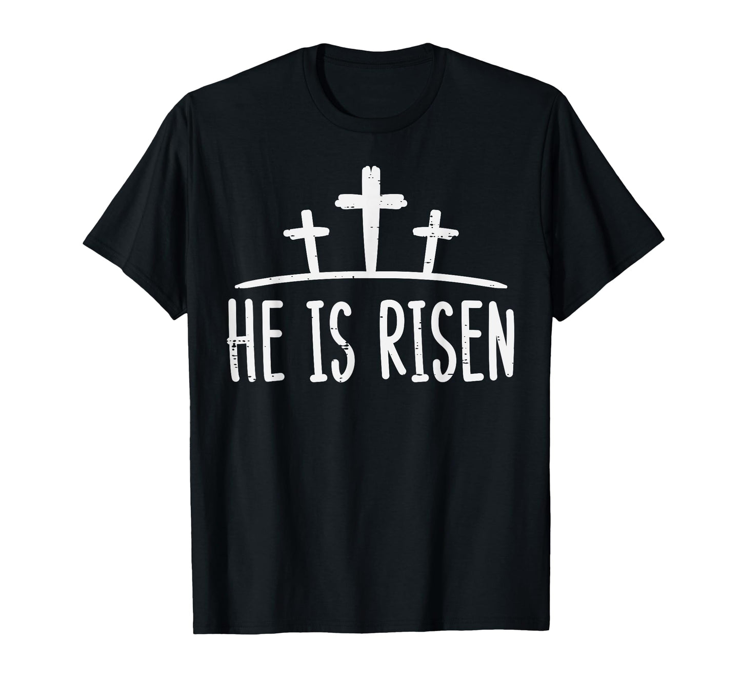 Easter He Is Risen Cross Religious Christian Men Women Kids T-Shirt
