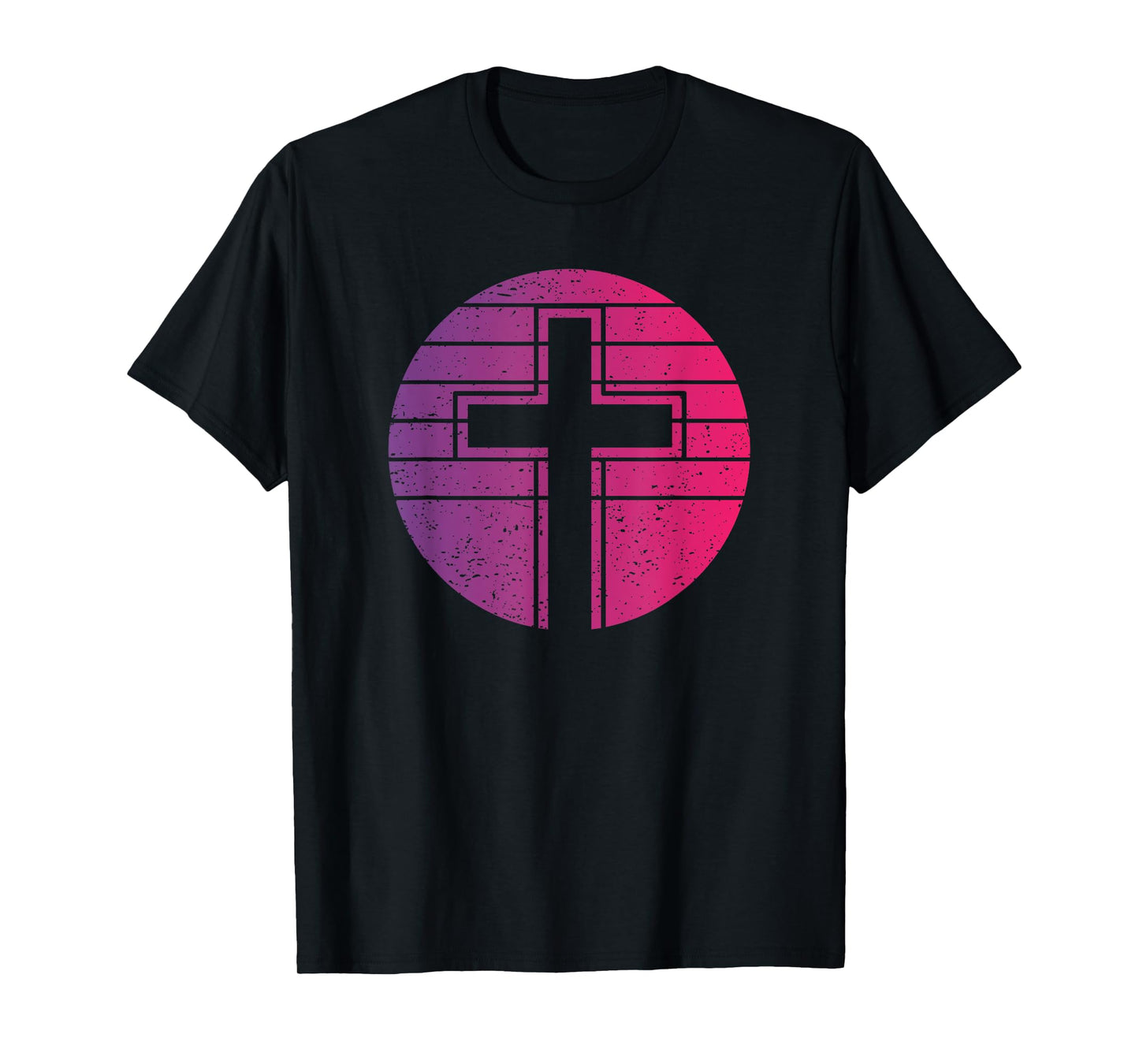 Jesus Cross Retro Style Vintage T-Shirt
