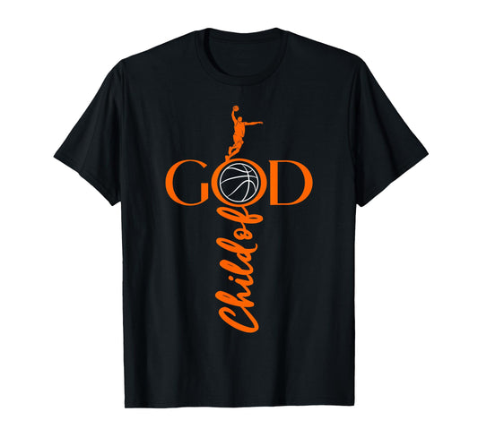 Religious Jesus Basketball Child of God Basketball T-Shirt