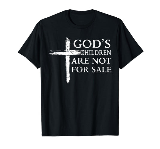 God's Children Are Not For Sale Cross Christian T-Shirt