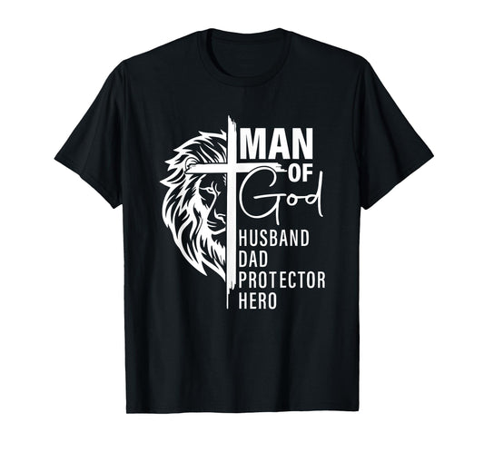 Man of God, Man of Faith, Christian Husband, Religious T-Shirt
