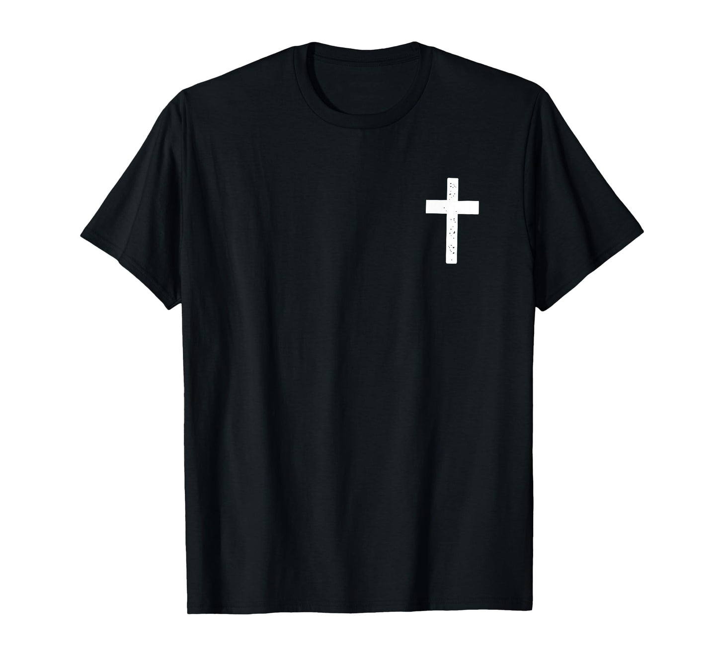 Not by My Strength But His, Christian, Jesus - Font & Back T-Shirt