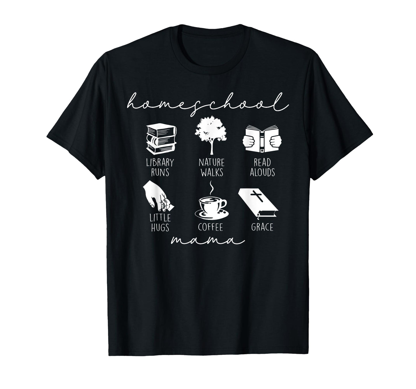 Christian Homeschool Mama Basket Nature Homeschool Mom T-Shirt