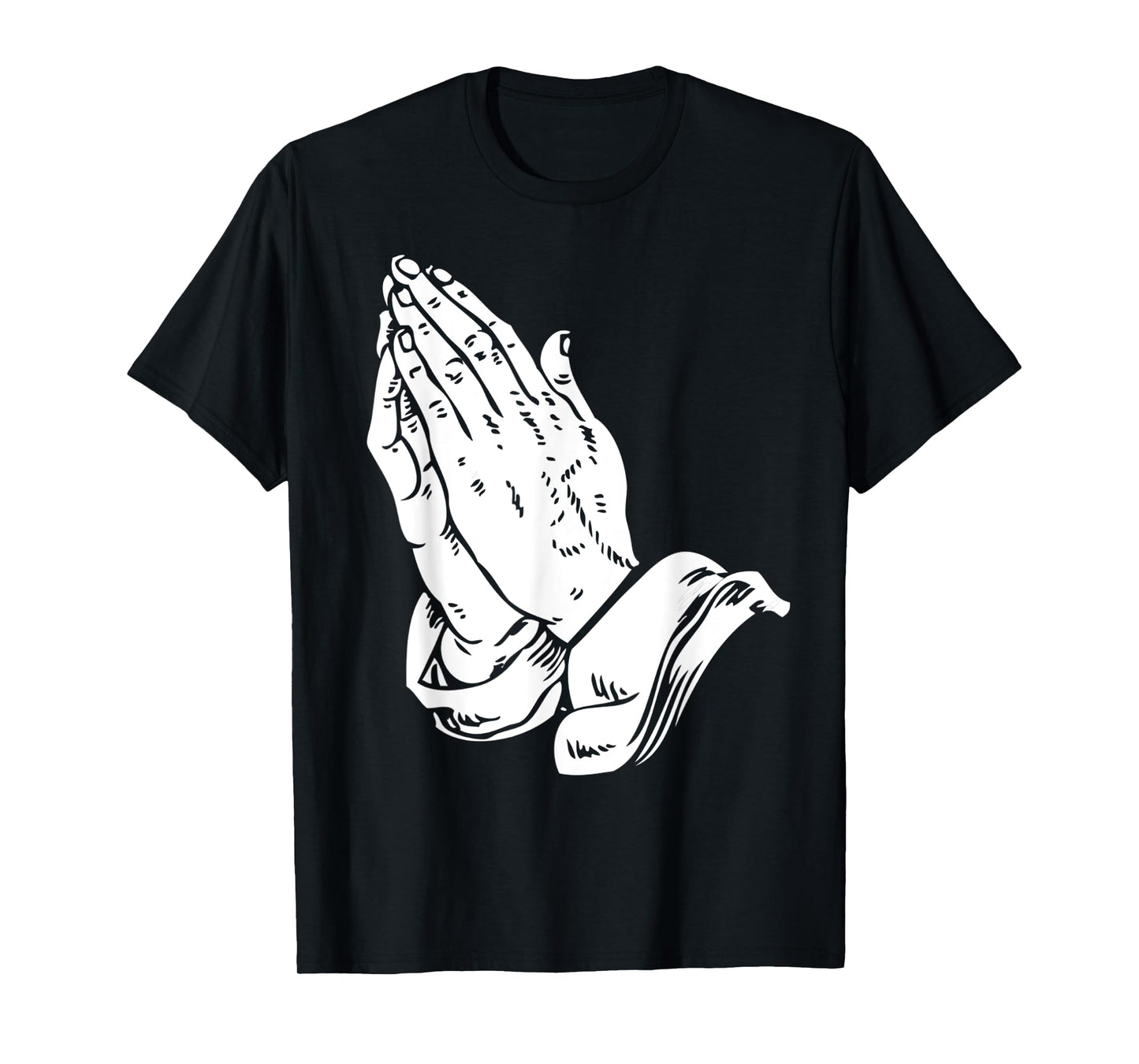Praying Hands T Shirt - Cool Christian religious Jesus tee T-Shirt
