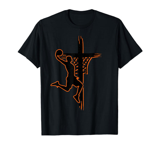 Christian basketball jesus christ basketball religious funny T-Shirt