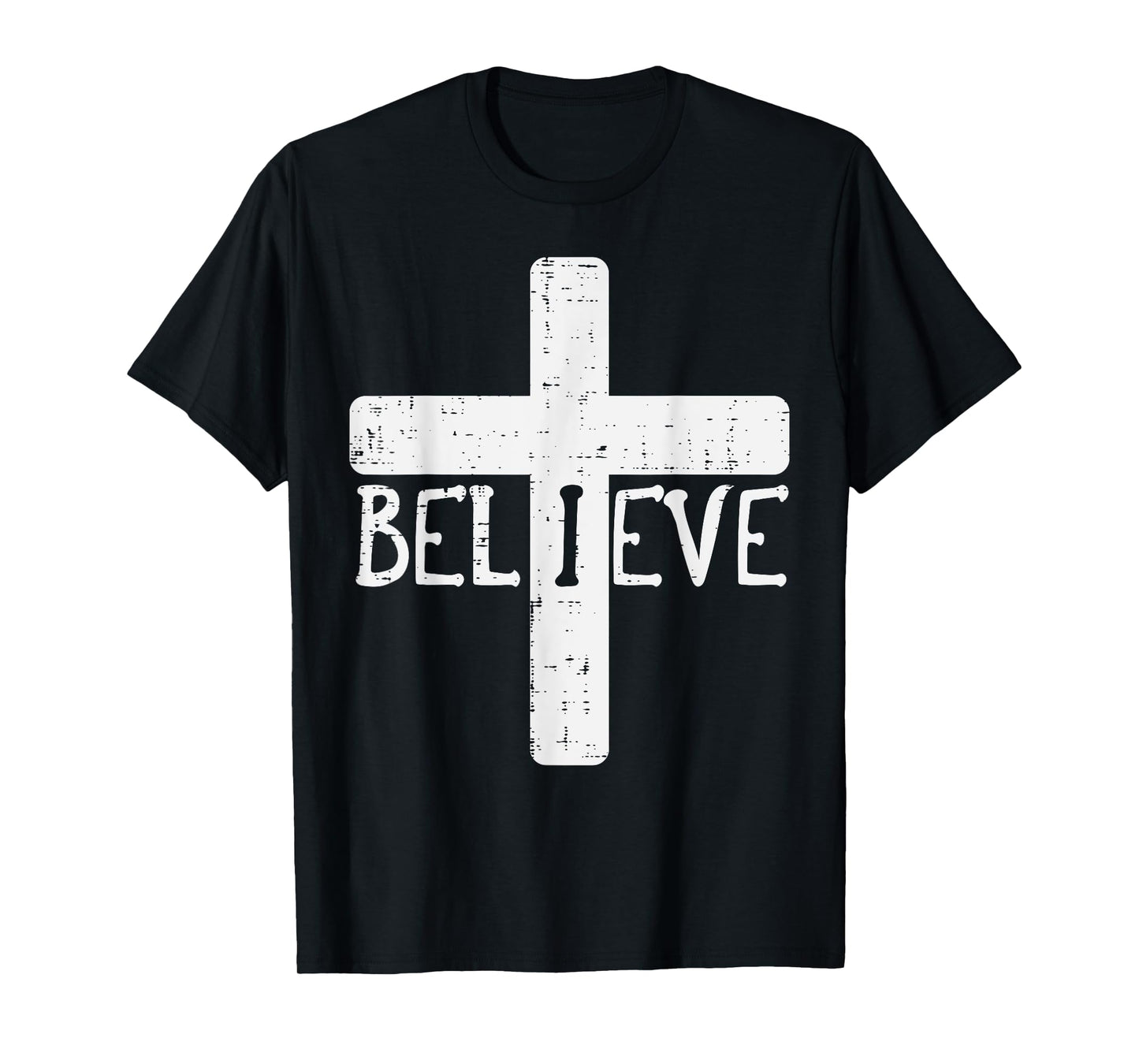 I Believe Cross God Jesus Faith Christian Men Women Kids T-Shirt