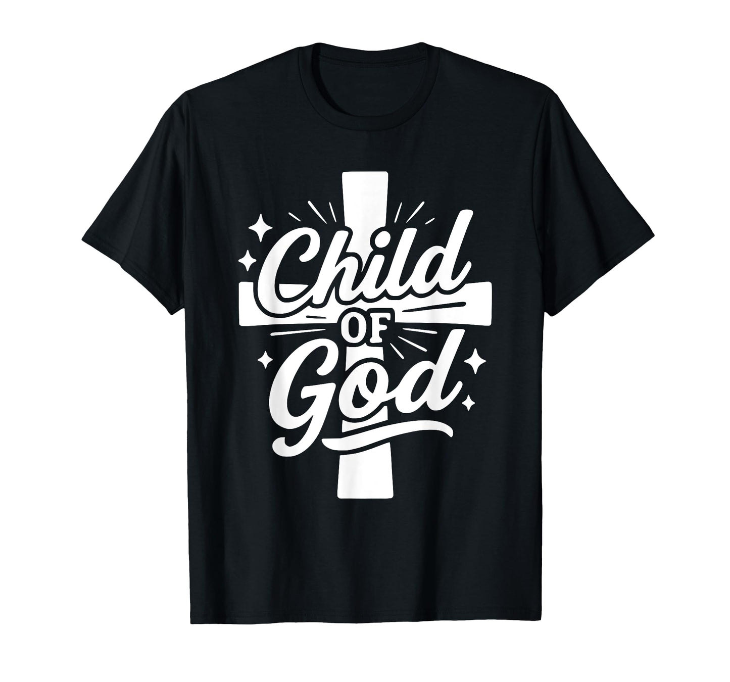 Child of God Christian Cross Faith Bible Study Tee Shirt T-Shirt