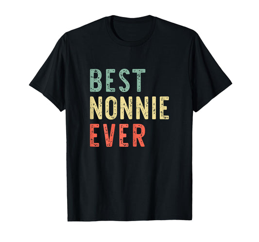 Best Nonnie Ever Family Funny Vintage Retro T-Shirt