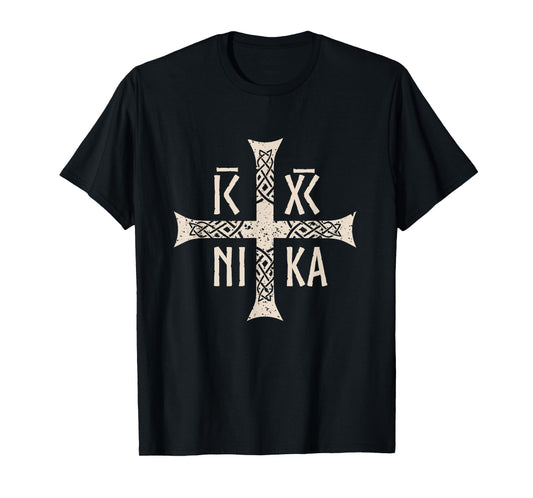 IC XC NI Ka | Cross Religion | Jesus Christ Conquers T-Shirt