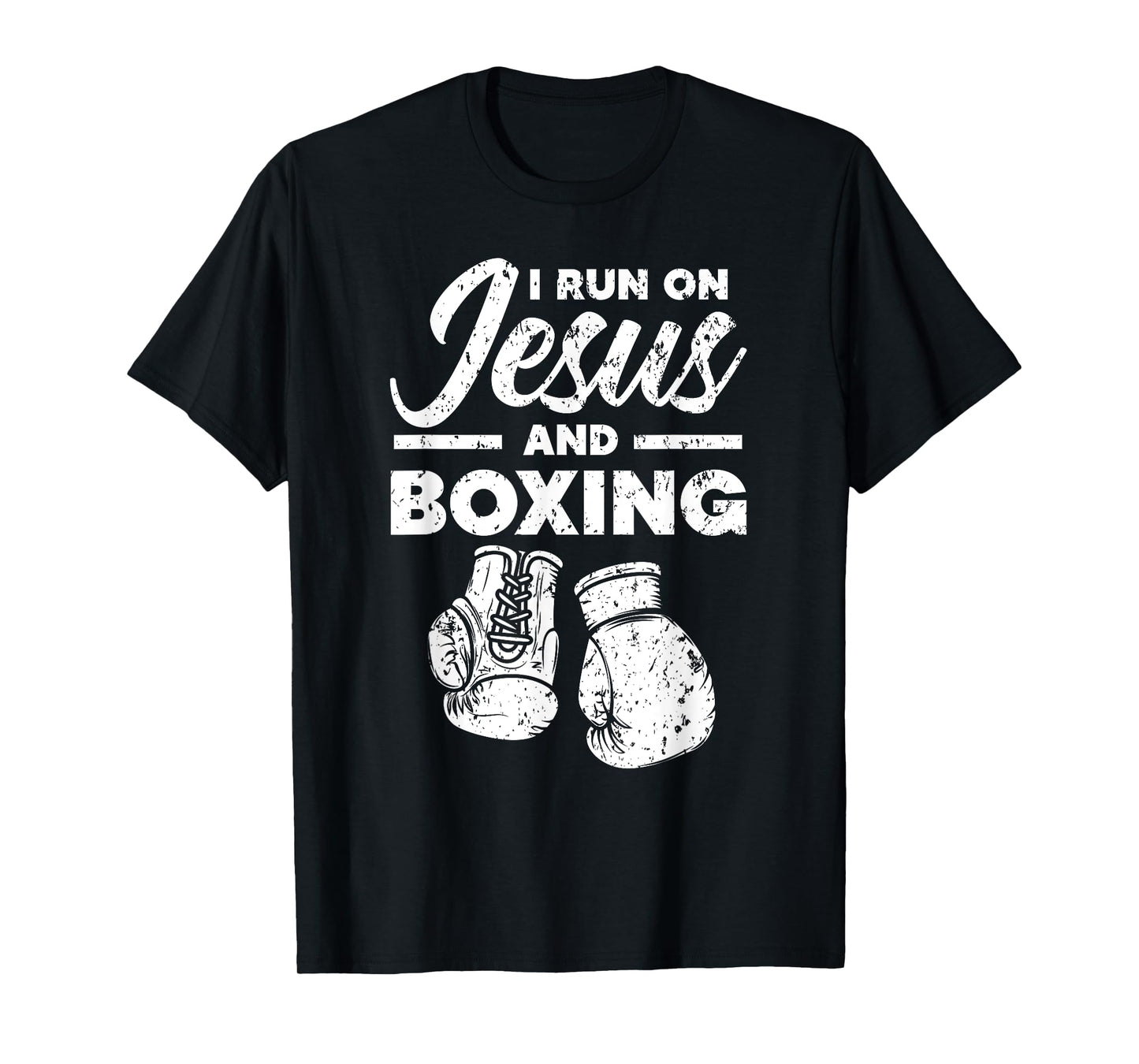 Jesus And Boxing Christian Professional Boxer Sport Knockout T-Shirt