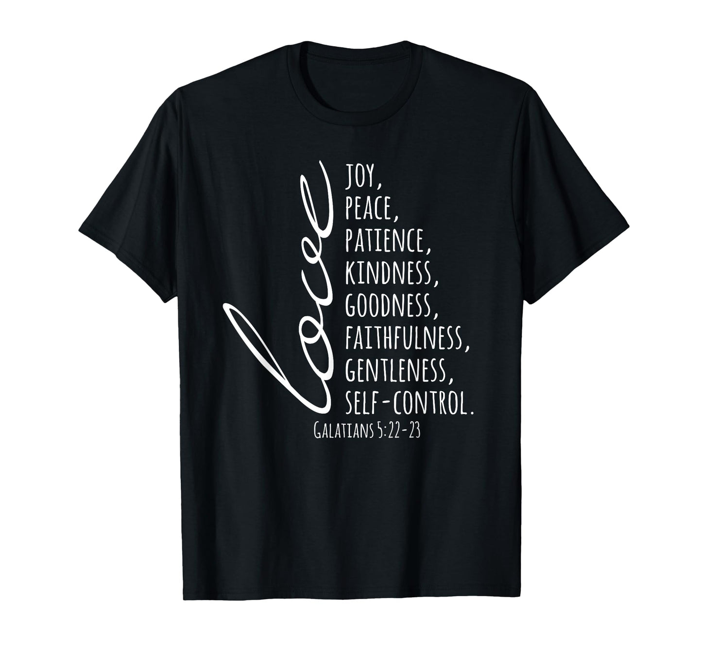Inspiring Love Joy Peace Patience Christian Church Faith Pun T-Shirt
