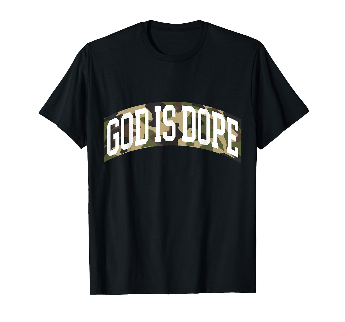 "God Is Dope" Camo Bible God Faith Church Christian T-Shirt