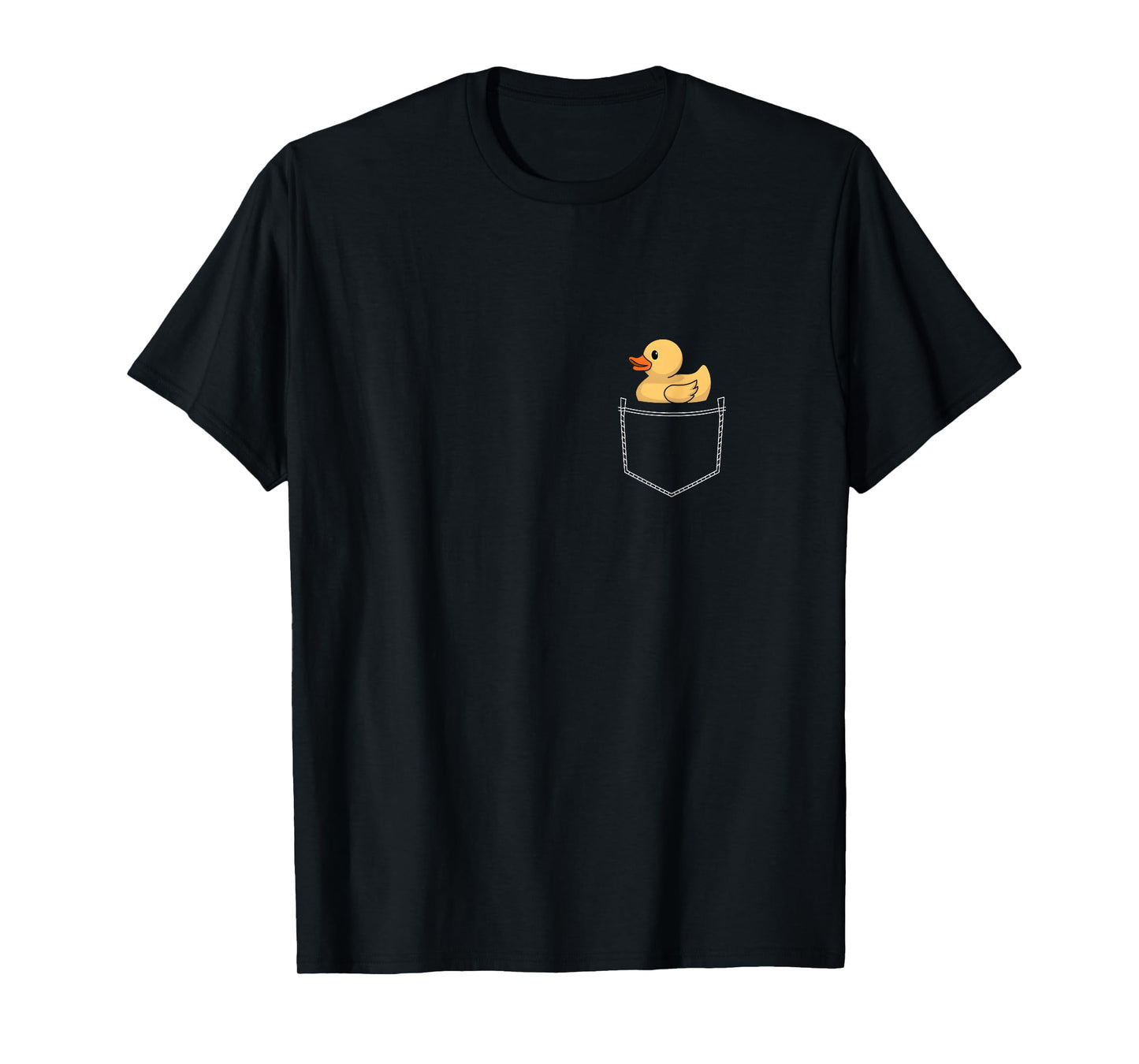 Rubber Ducky Funny Duckie Yellow Rubber Duck In Pocket T-Shirt