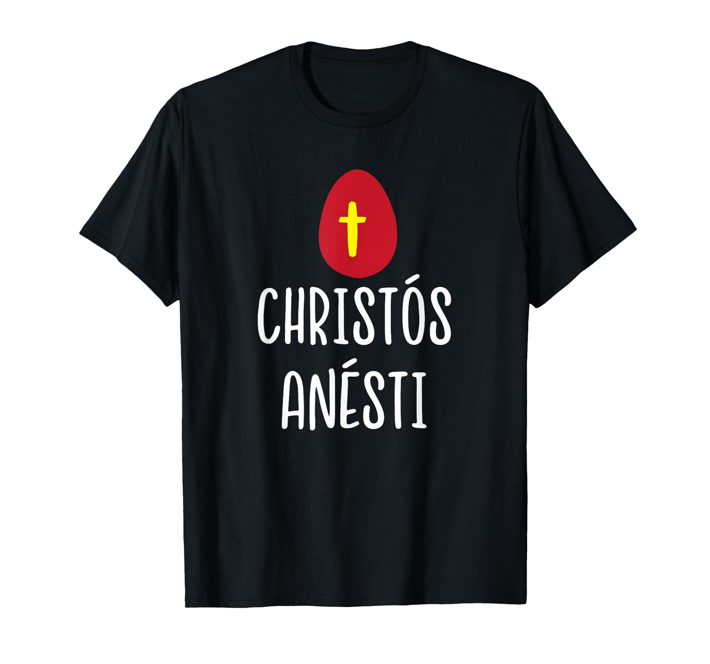 Christos Anesti Greek Easter Red Egg with Cross T-Shirt