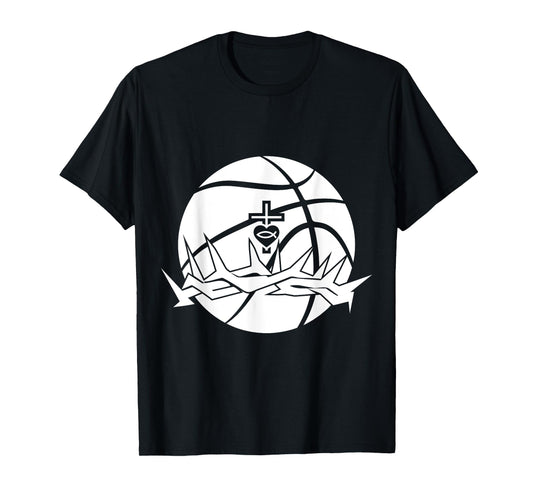 Religious Jesus Basketball Christ GOD Basketball T-Shirt