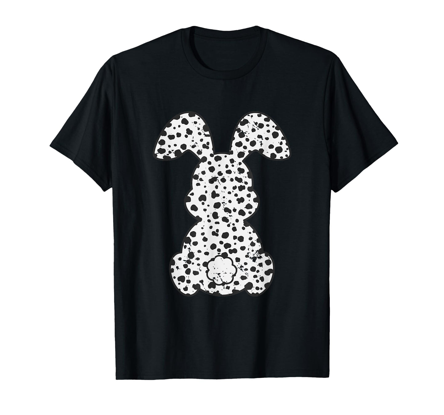 Grunge Dalmatian Bunny Happy Easter Bunny Dalmatian Easter T-Shirt