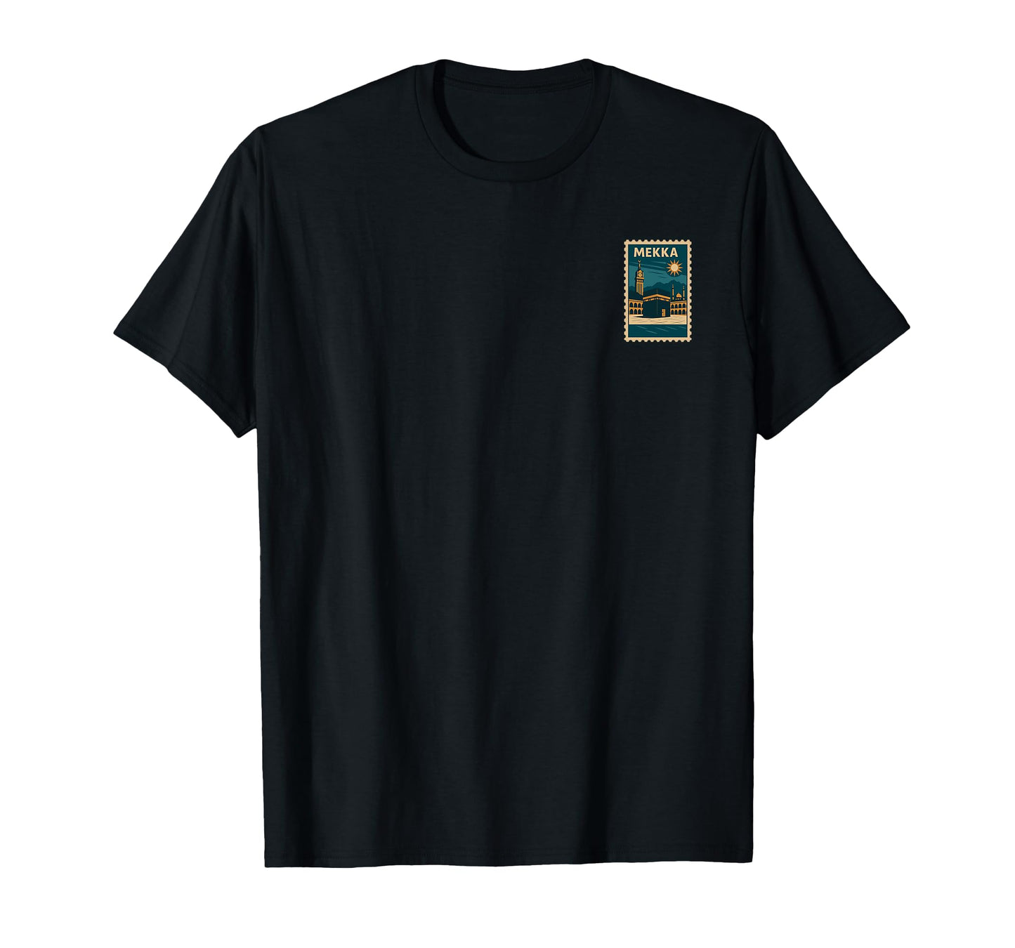 Mecca Vintage Travel Poster Islamic Kaaba Hajj Umrah Muslim T-Shirt