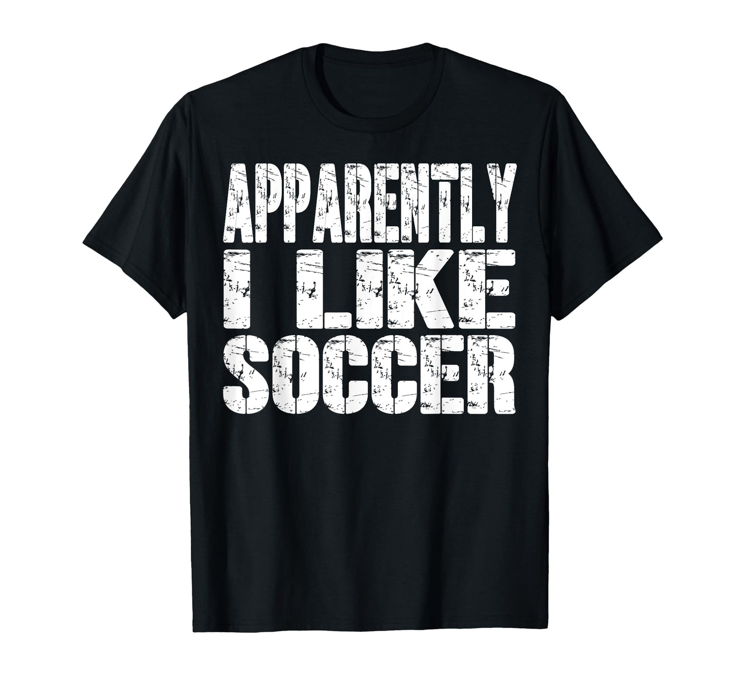 Retro Apparently I Like Soccer Funny Sports Lovers Funny T-Shirt