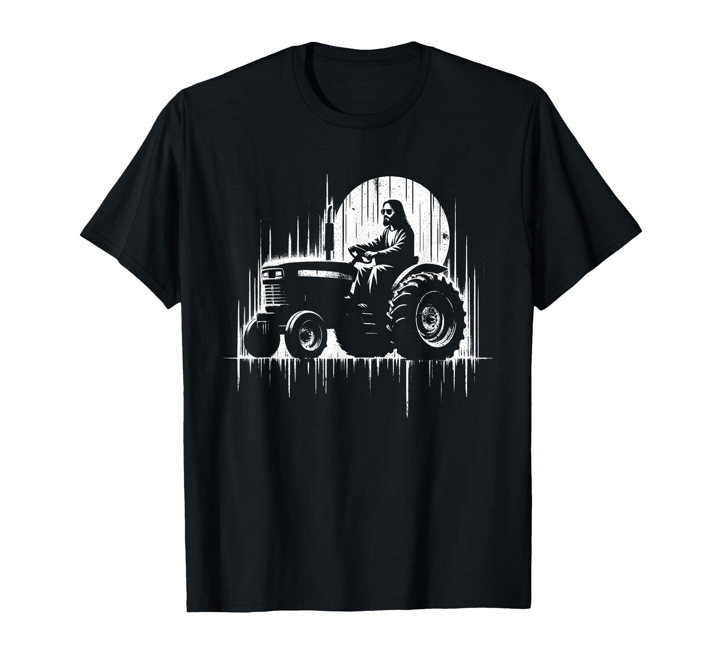 Jesus Tractor - Funny Christian Religious Tractor Driver T-Shirt