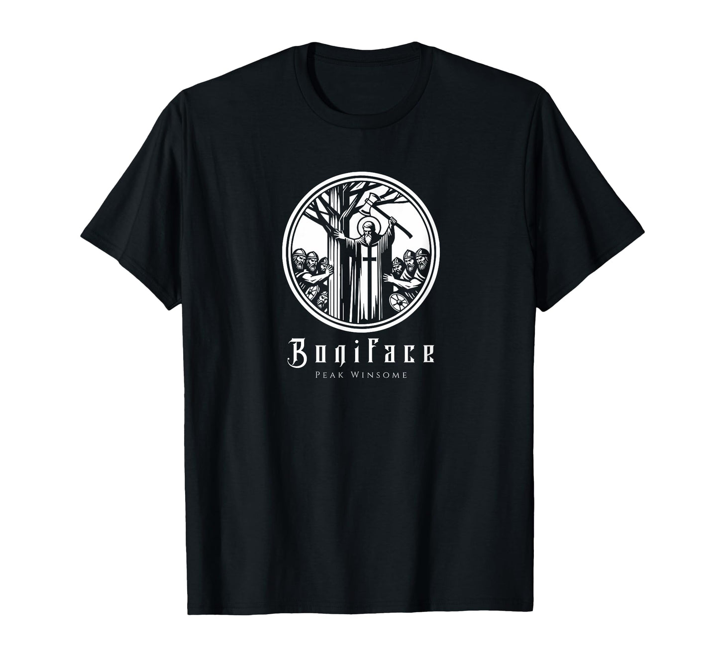 Saint Boniface | Peak Winsome Graphic Art| Christian Apparel T-Shirt