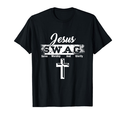Christ Christianity Jesus Christ Swag Serve Praying Faith T-Shirt