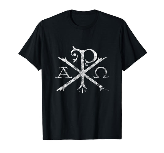Christian Chi Rho T-Shirt Labarum Christogram Cross Faith T-Shirt
