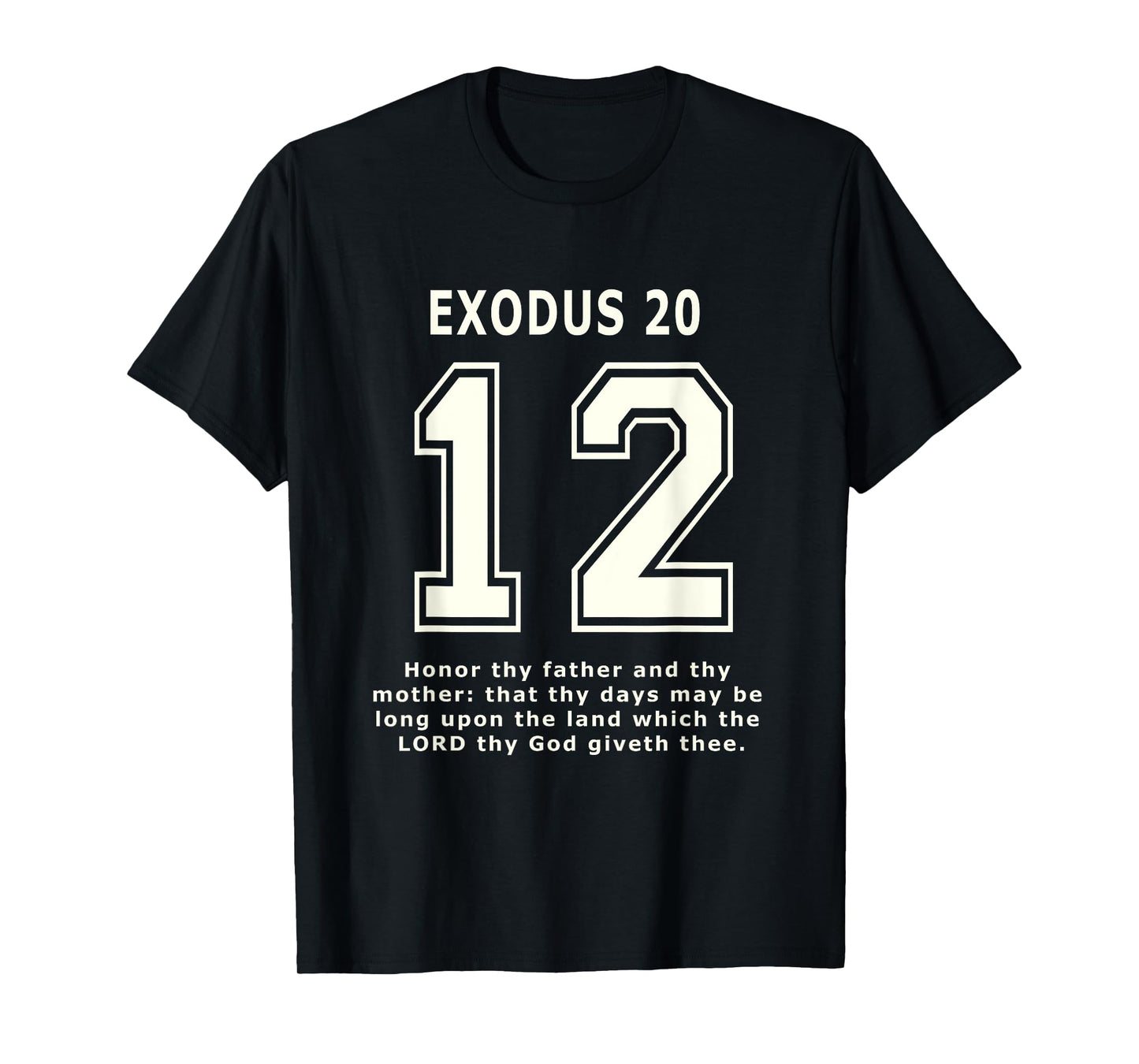 Exodus 12 Team Sports Bible Verse Christian Jersey T-Shirt