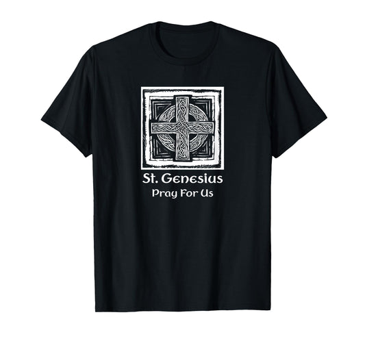 St. Genesius Catholic Cross T-Shirt
