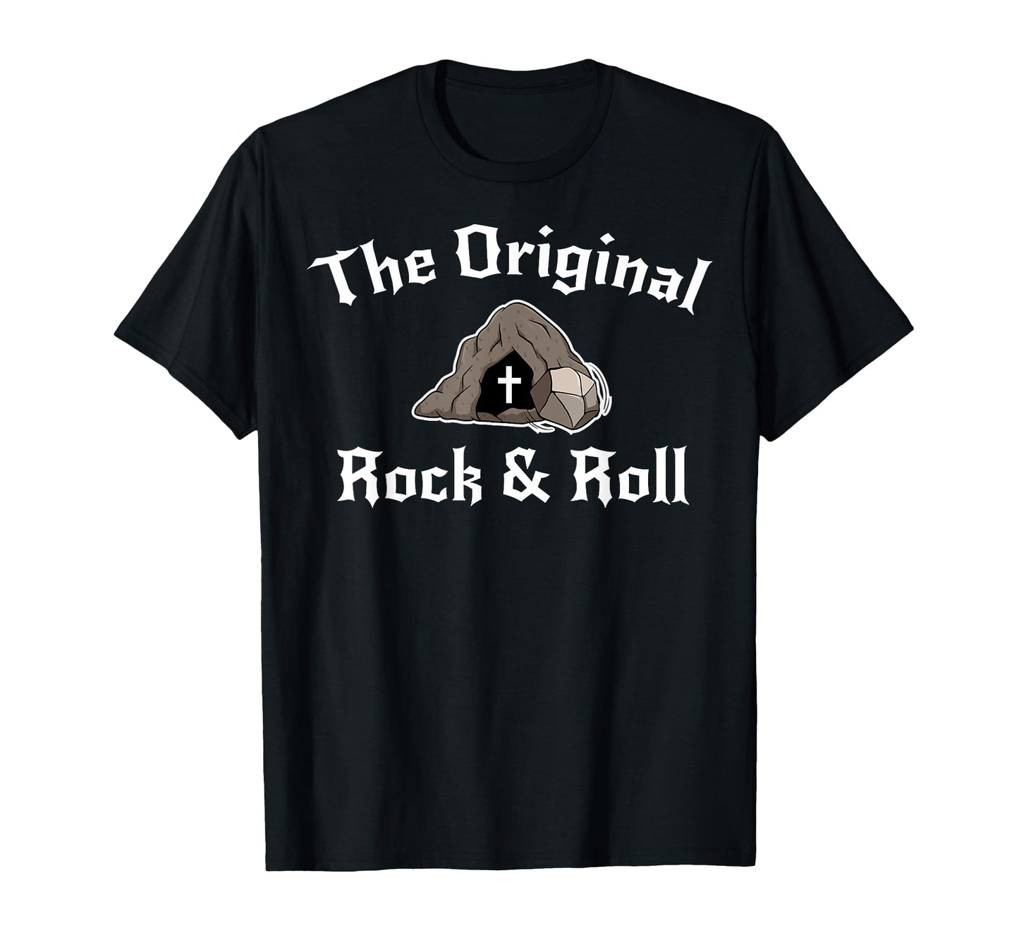 Rock And Roll Funny Easter Tomb Christian Original T-Shirt