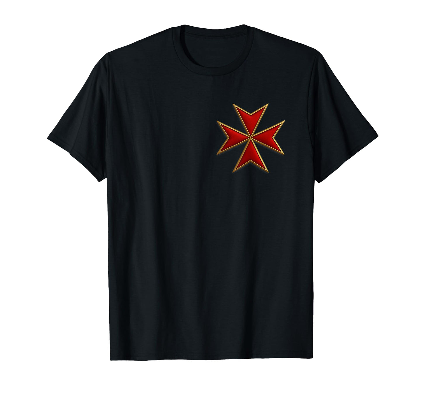 Maltese Cross - Christian Knight - Templar Cross T-Shirt