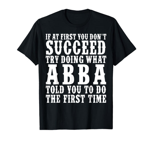 Funny Abba Name Surname Funny Abba Birthday Joke Gifts T-Shirt