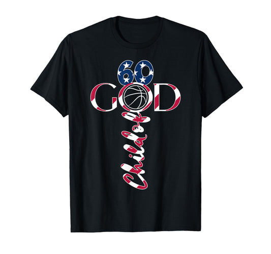 JESUS 60 YEARS CHILD OF GOD BASKETBALL 60th BIRTHDAY T-Shirt
