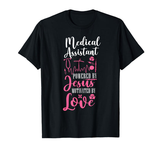 Certified Medical Assistant Jesus Faith CMA T-Shirt