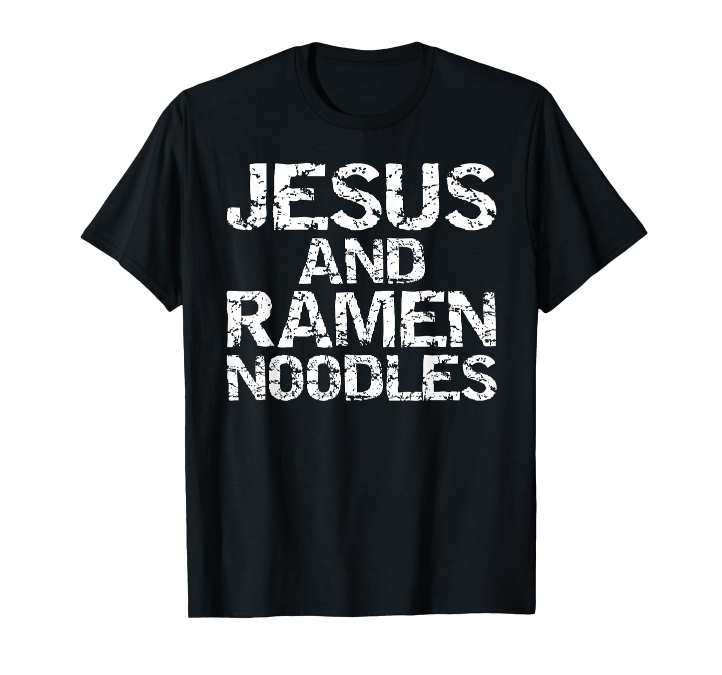 Jesus and Ramen Noodles Shirt for Men Funny Christian Tshirt T-Shirt