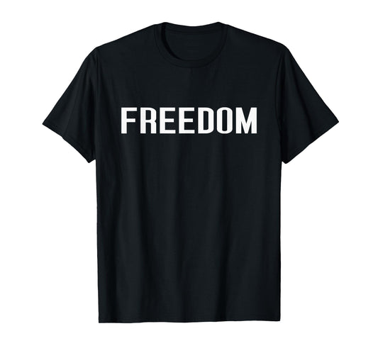 Freedom Bold Minimalist Design Free Nation T-Shirt