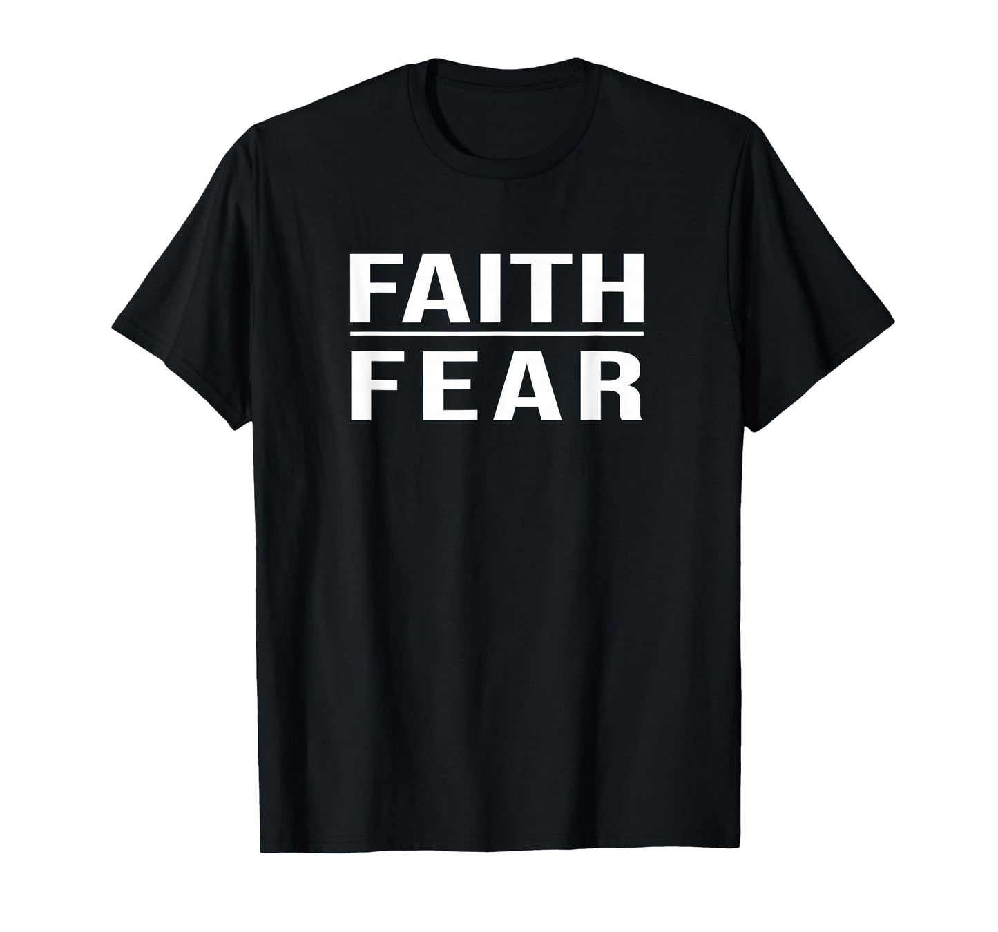 Faith Over Fear Christian Shirts for Men Faith Based T-Shirt
