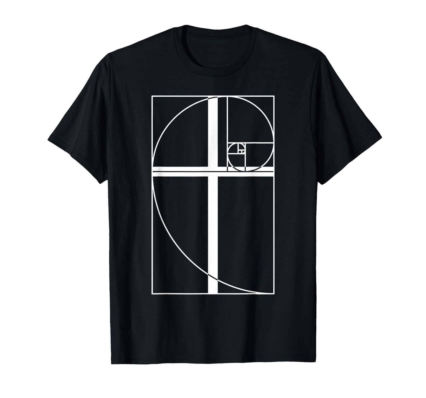 Golden Ratio Cross Christian Fibonacci Sequence Math Teacher T-Shirt