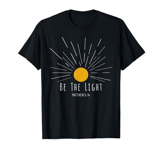Matthew 5 14 Sunburst Bible Verse Christian, Catholic T-Shirt