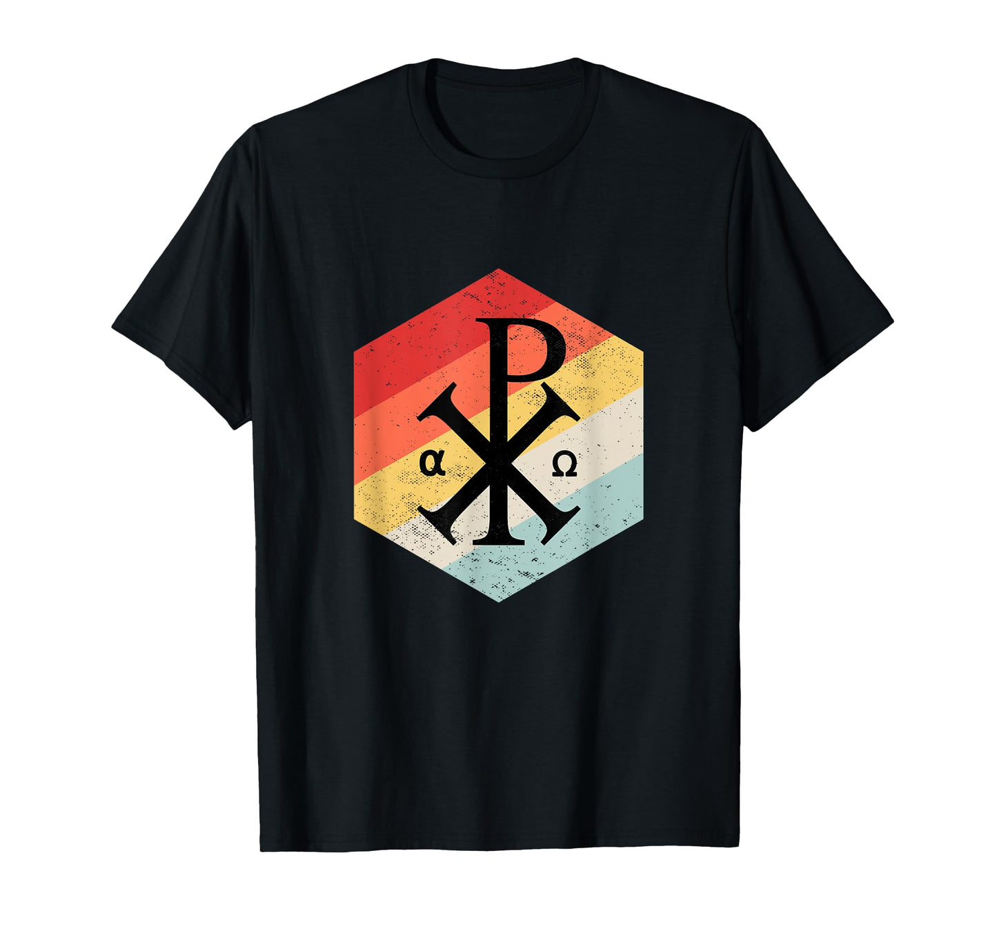 Chi Rho Symbol Motif Jesus Constantine Cross Christian T-Shirt