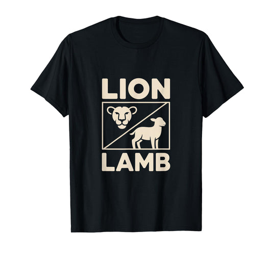Christian Lion Lamb Jesus Lion of Judah Symbol T-Shirt