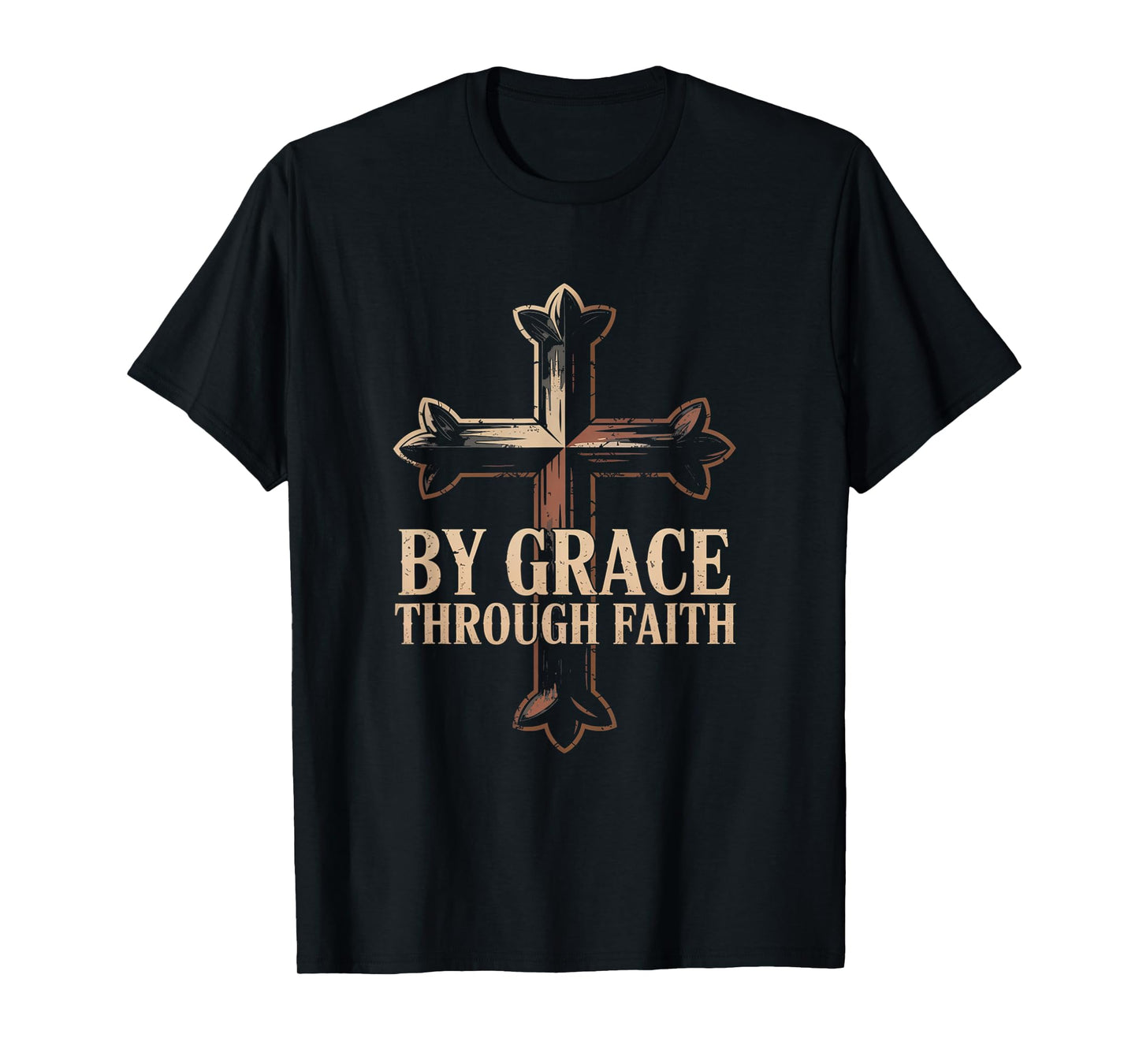 Ephesians 2:8-9 Grace Through Faith Christian Tee T-Shirt