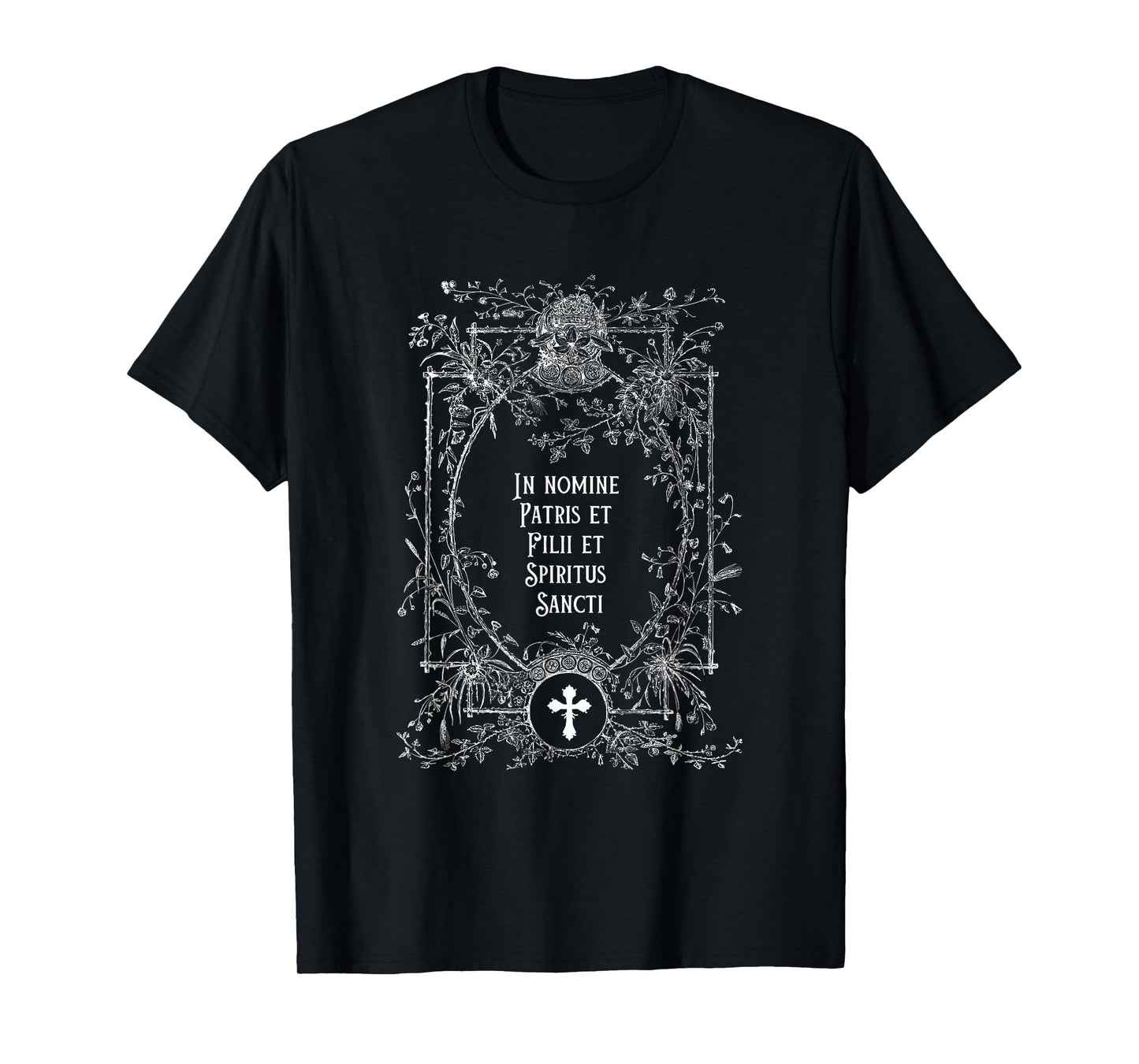 Latin Mass In Nomine Patris Sign of the Cross Catholic T-Shirt