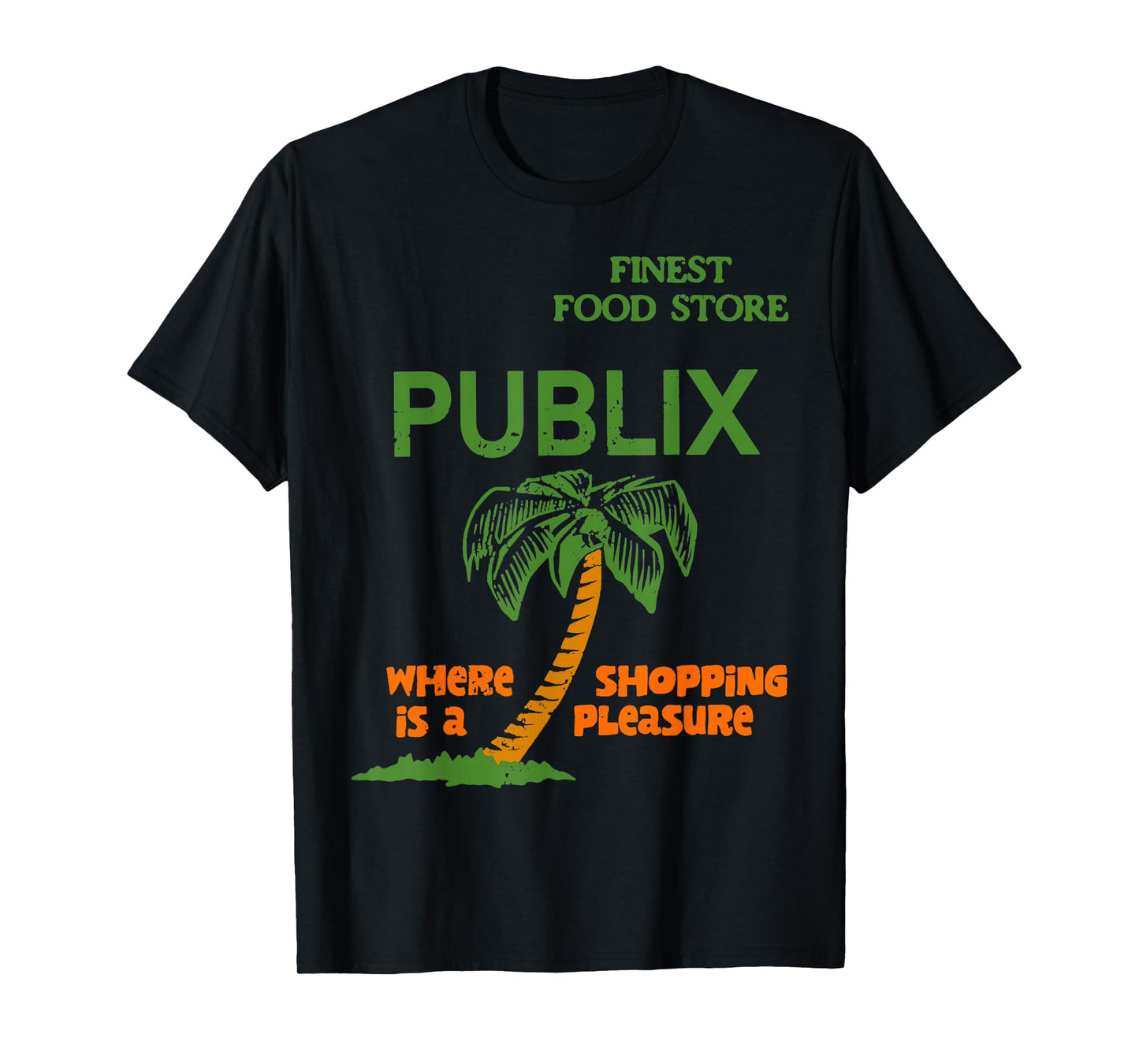Vintage Publix Where is A Shopping Quote Palm Tree Funny T-Shirt