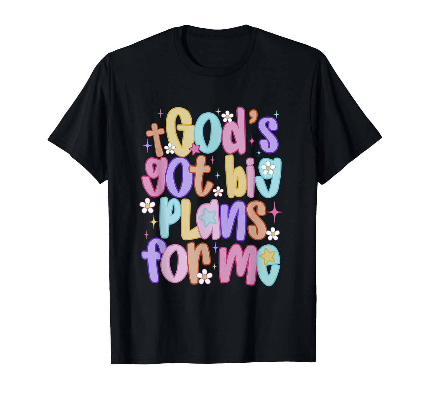 God's Got Big Plans For Me Religious Christian Prayer Kids T-Shirt