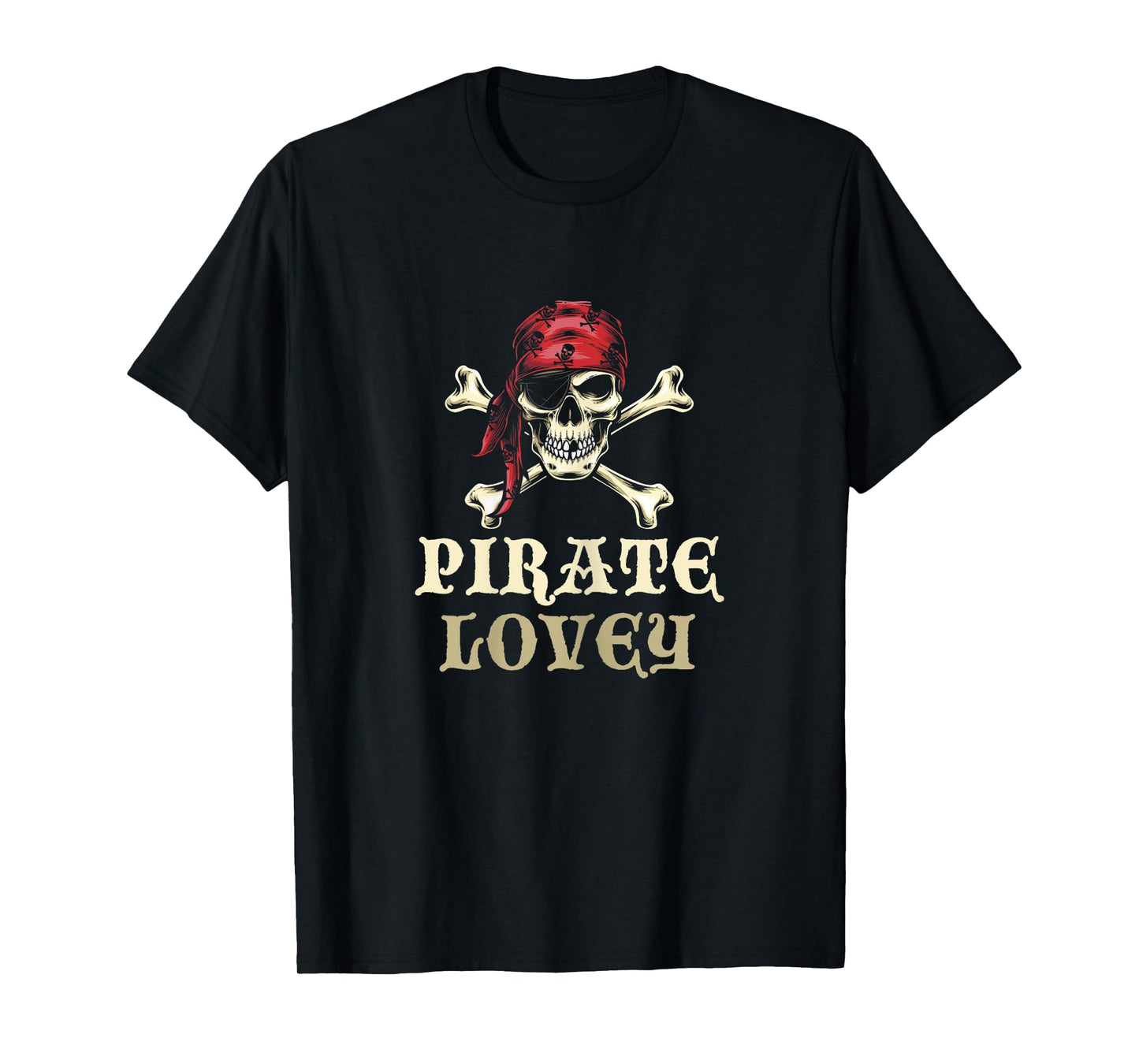 Pirate Lovey Skull Matching Grandma Halloween Costume T-Shirt